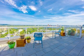 Rooftop terrace with bbqs